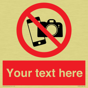 Custom No filming or photography